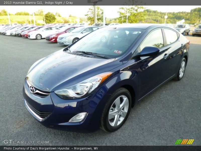 Indigo Night / Gray 2013 Hyundai Elantra GLS