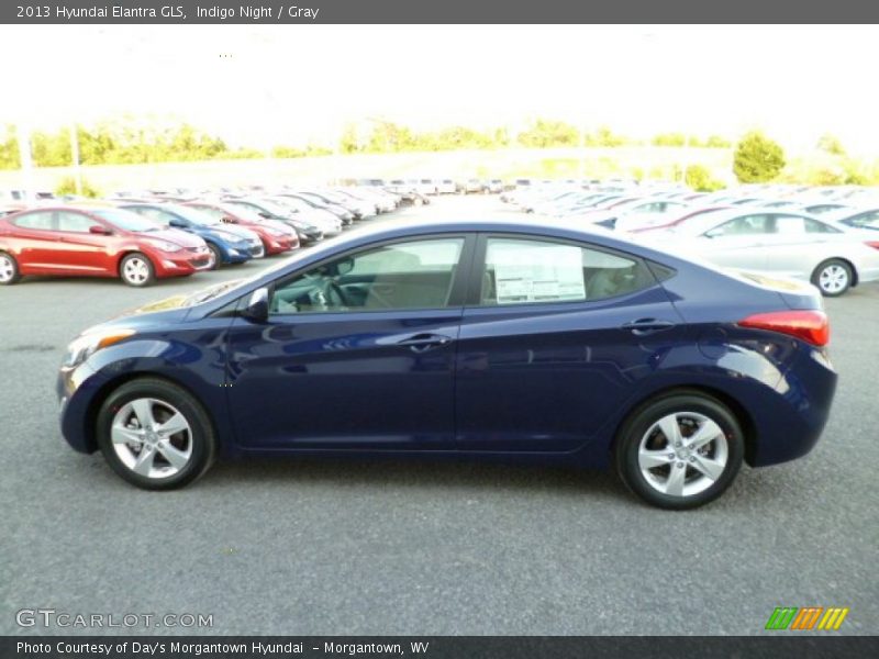 Indigo Night / Gray 2013 Hyundai Elantra GLS