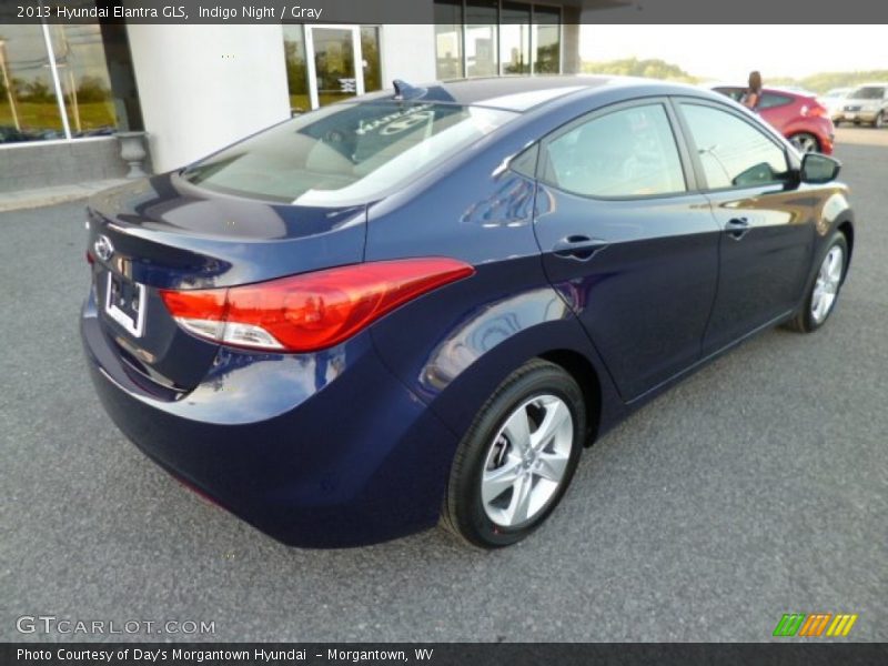 Indigo Night / Gray 2013 Hyundai Elantra GLS