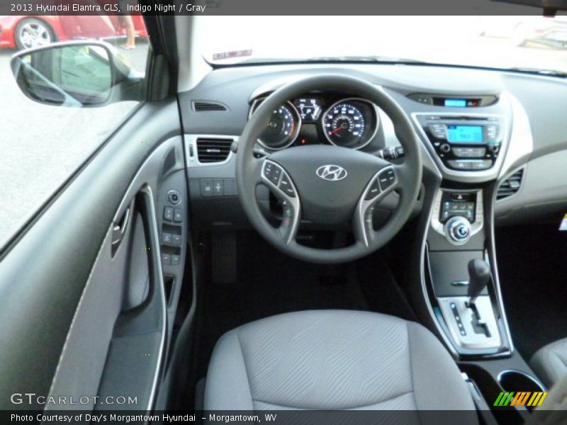 Indigo Night / Gray 2013 Hyundai Elantra GLS