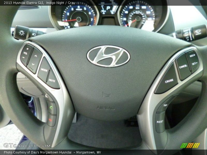 Indigo Night / Gray 2013 Hyundai Elantra GLS