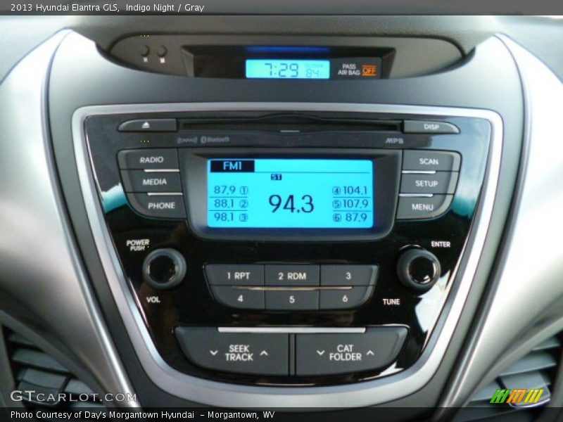 Indigo Night / Gray 2013 Hyundai Elantra GLS