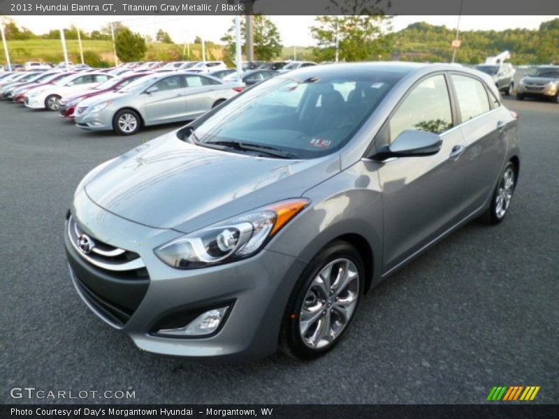 Titanium Gray Metallic / Black 2013 Hyundai Elantra GT