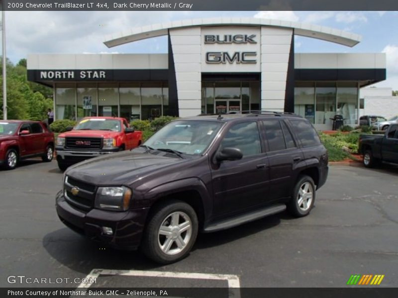 Dark Cherry Metallic / Gray 2009 Chevrolet TrailBlazer LT 4x4