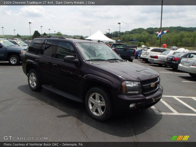 Dark Cherry Metallic / Gray 2009 Chevrolet TrailBlazer LT 4x4