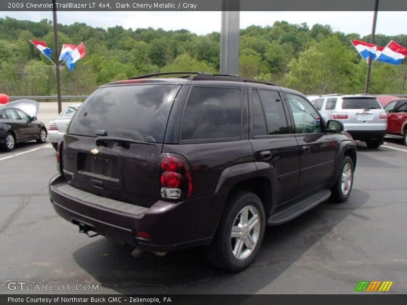 Dark Cherry Metallic / Gray 2009 Chevrolet TrailBlazer LT 4x4