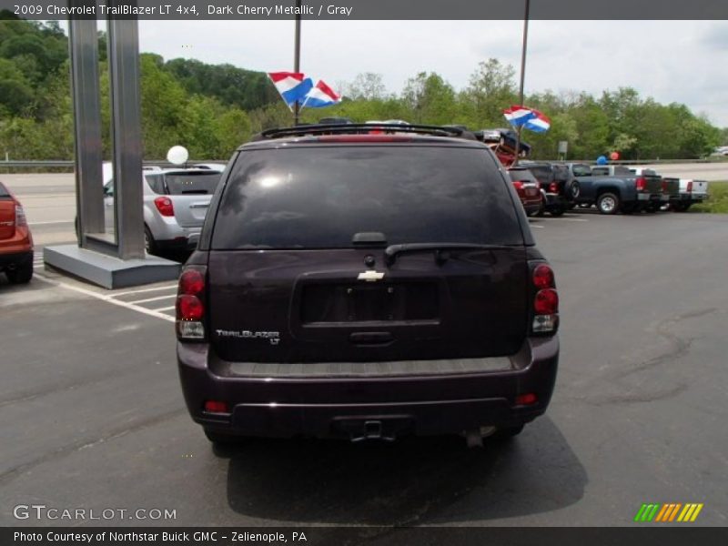 Dark Cherry Metallic / Gray 2009 Chevrolet TrailBlazer LT 4x4