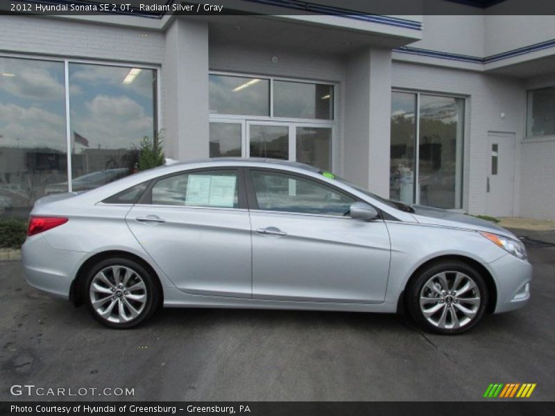 Radiant Silver / Gray 2012 Hyundai Sonata SE 2.0T