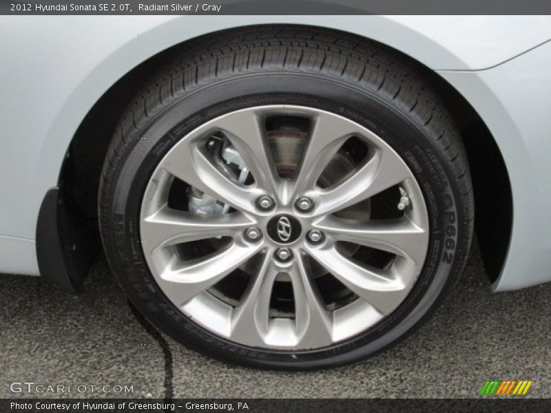 Radiant Silver / Gray 2012 Hyundai Sonata SE 2.0T