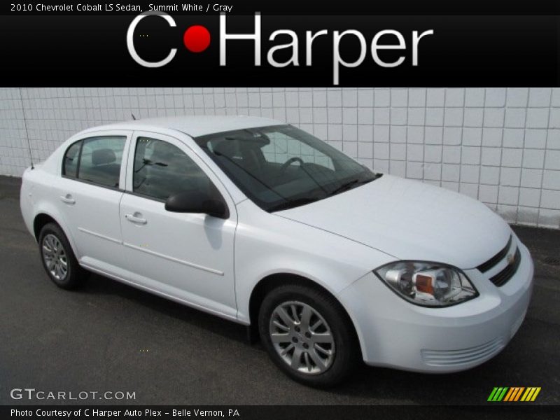 Summit White / Gray 2010 Chevrolet Cobalt LS Sedan