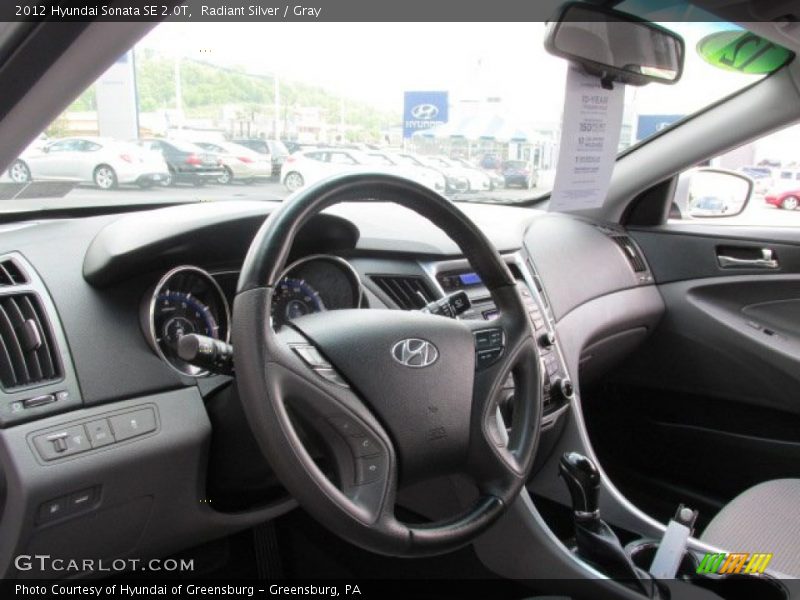 Radiant Silver / Gray 2012 Hyundai Sonata SE 2.0T