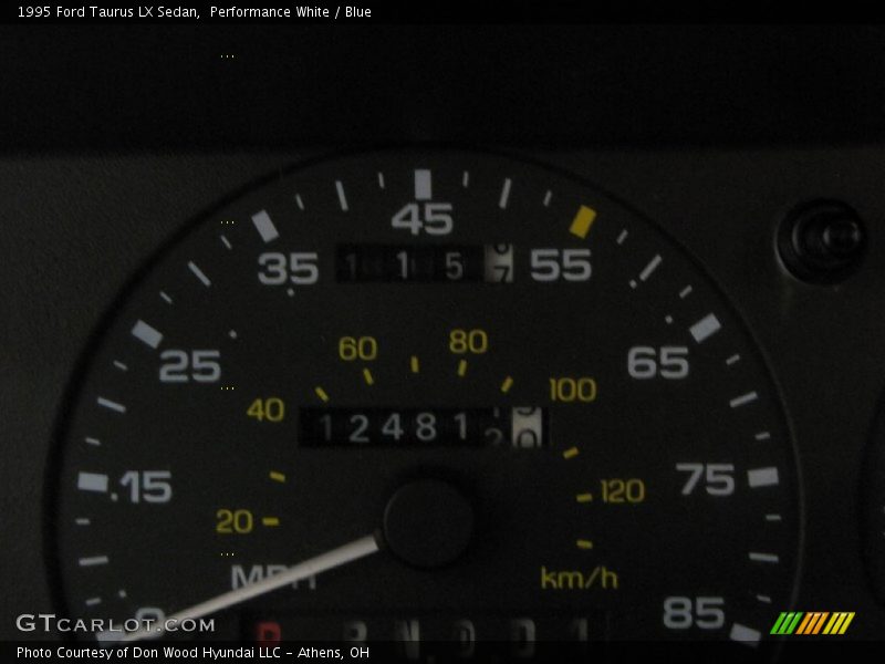 Performance White / Blue 1995 Ford Taurus LX Sedan
