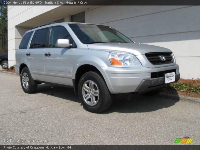 Starlight Silver Metallic / Gray 2004 Honda Pilot EX 4WD