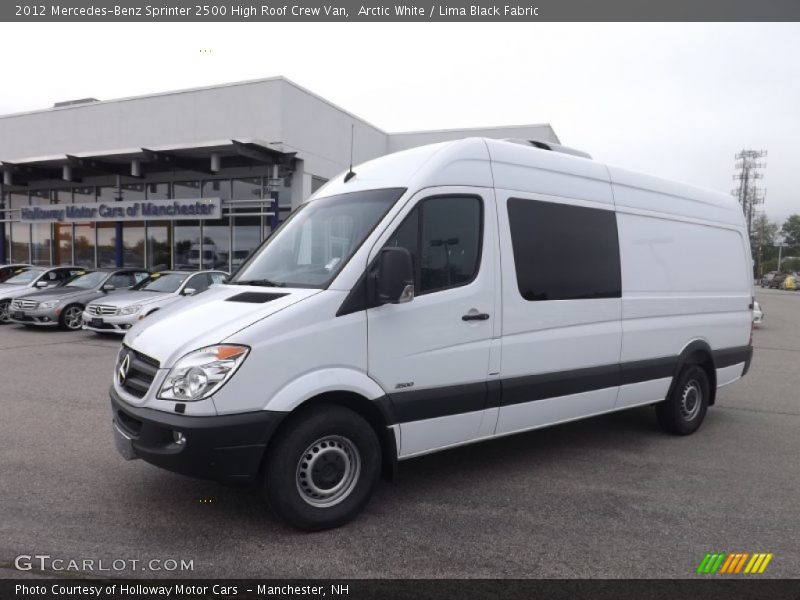 Arctic White / Lima Black Fabric 2012 Mercedes-Benz Sprinter 2500 High Roof Crew Van