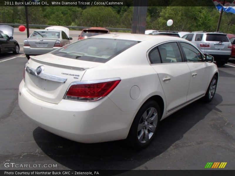 White Diamond Tricoat / Cocoa/Cashmere 2011 Buick LaCrosse CXL