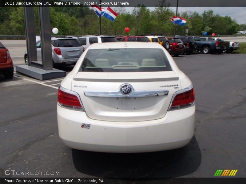 White Diamond Tricoat / Cocoa/Cashmere 2011 Buick LaCrosse CXL
