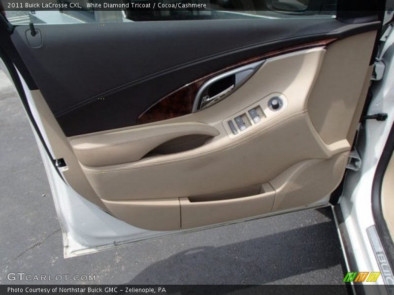 White Diamond Tricoat / Cocoa/Cashmere 2011 Buick LaCrosse CXL