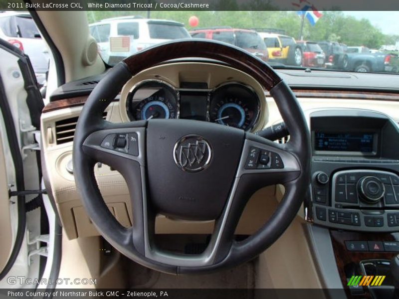 White Diamond Tricoat / Cocoa/Cashmere 2011 Buick LaCrosse CXL