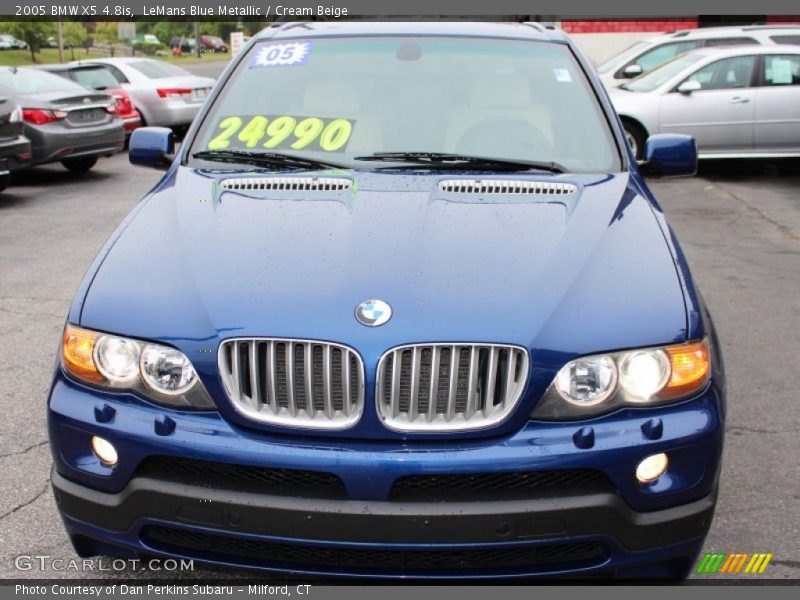LeMans Blue Metallic / Cream Beige 2005 BMW X5 4.8is