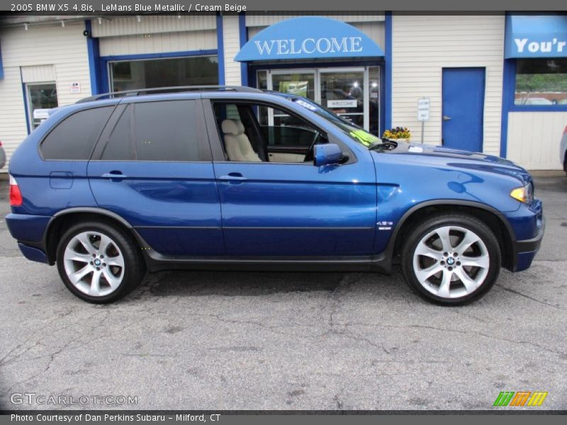 LeMans Blue Metallic / Cream Beige 2005 BMW X5 4.8is