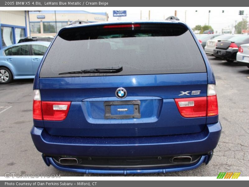 LeMans Blue Metallic / Cream Beige 2005 BMW X5 4.8is
