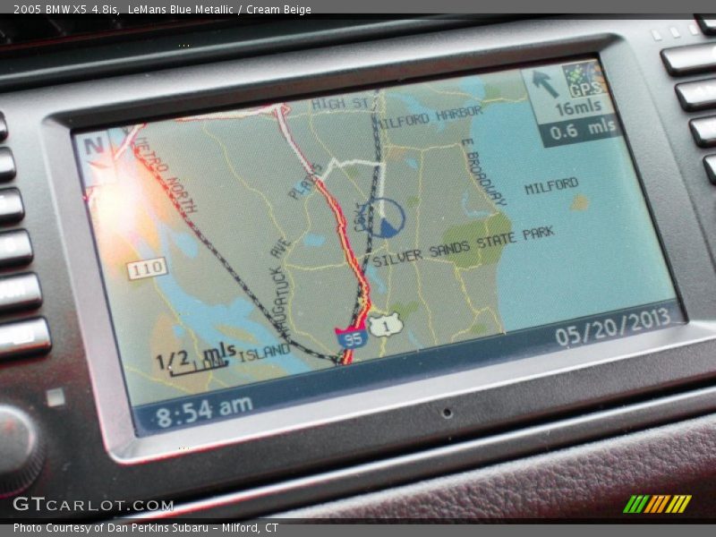 Navigation of 2005 X5 4.8is