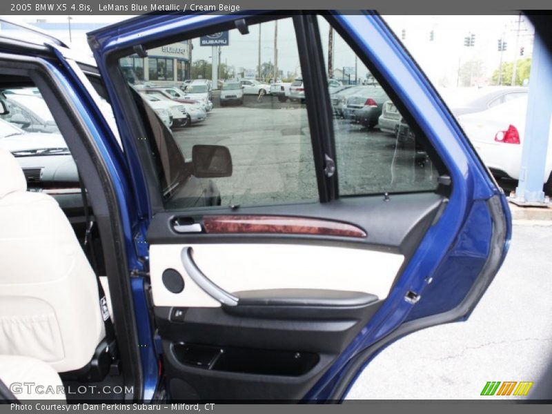 LeMans Blue Metallic / Cream Beige 2005 BMW X5 4.8is