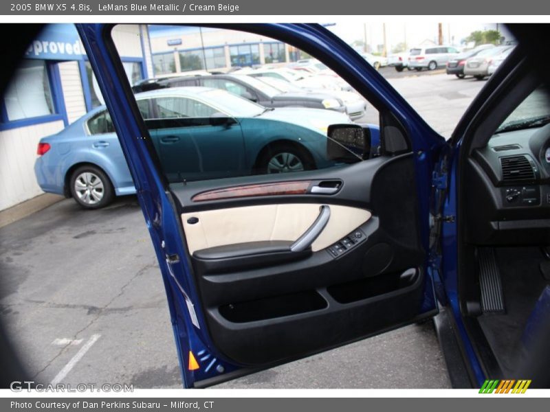 LeMans Blue Metallic / Cream Beige 2005 BMW X5 4.8is