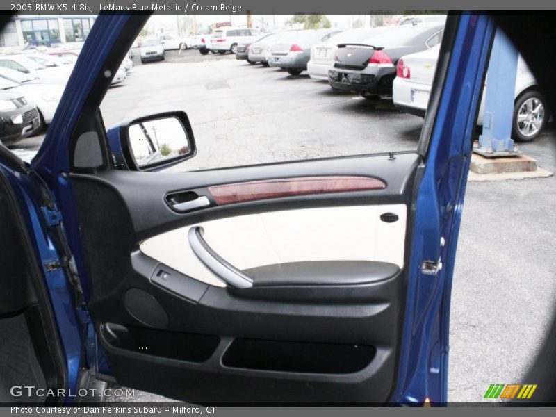 LeMans Blue Metallic / Cream Beige 2005 BMW X5 4.8is