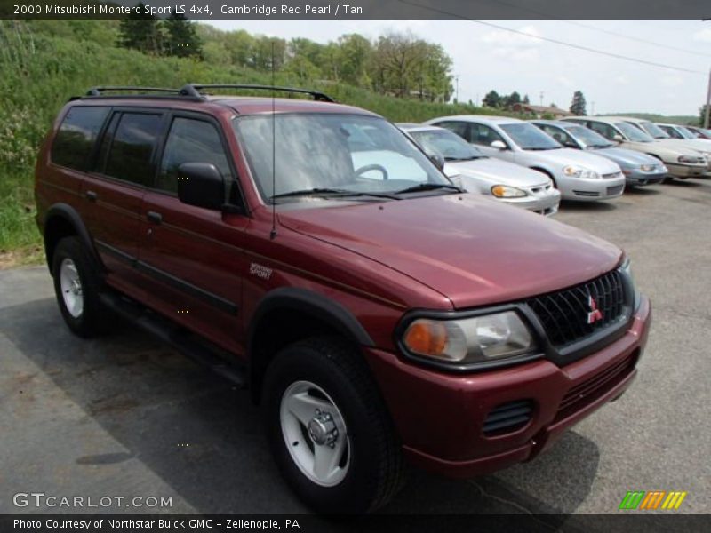 Cambridge Red Pearl / Tan 2000 Mitsubishi Montero Sport LS 4x4