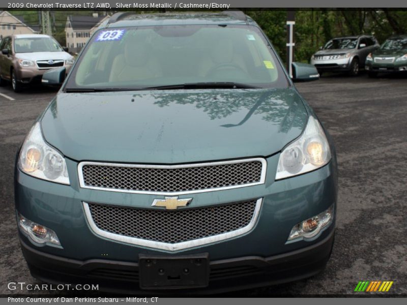 Silver Moss Metallic / Cashmere/Ebony 2009 Chevrolet Traverse LTZ AWD