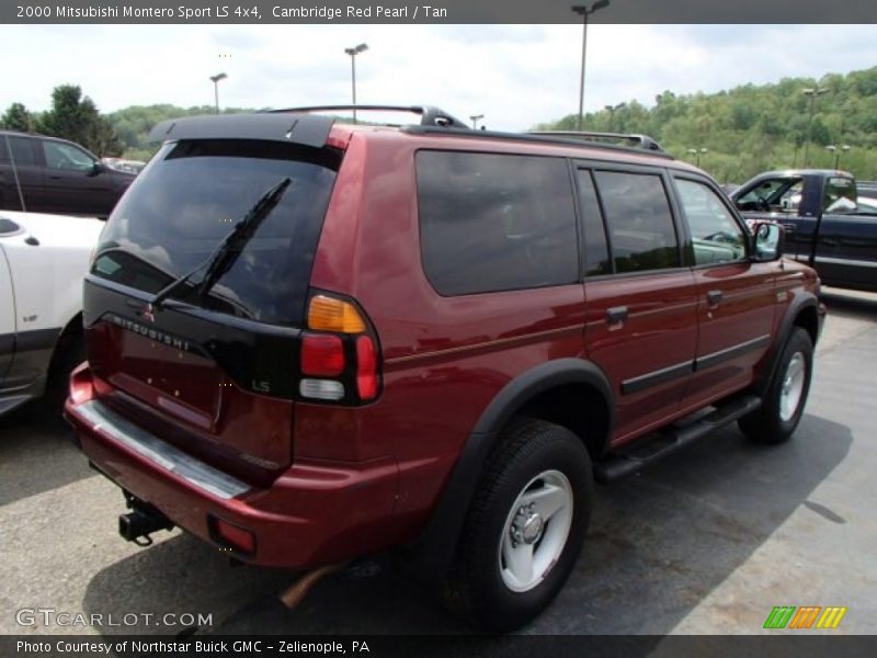 Cambridge Red Pearl / Tan 2000 Mitsubishi Montero Sport LS 4x4