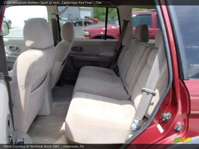 Rear Seat of 2000 Montero Sport LS 4x4