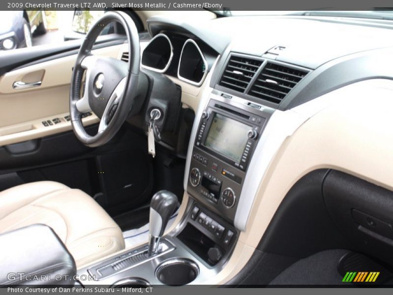 Silver Moss Metallic / Cashmere/Ebony 2009 Chevrolet Traverse LTZ AWD