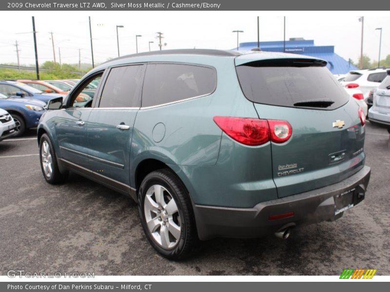 Silver Moss Metallic / Cashmere/Ebony 2009 Chevrolet Traverse LTZ AWD