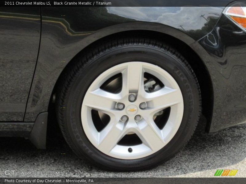 Black Granite Metallic / Titanium 2011 Chevrolet Malibu LS