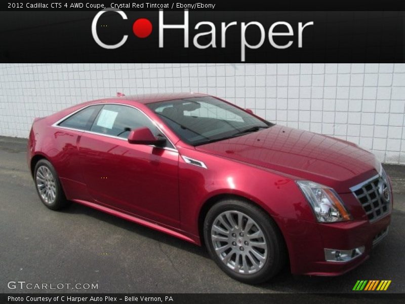 Crystal Red Tintcoat / Ebony/Ebony 2012 Cadillac CTS 4 AWD Coupe
