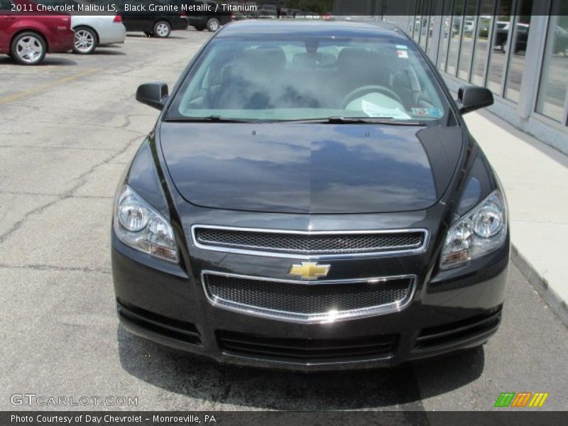 Black Granite Metallic / Titanium 2011 Chevrolet Malibu LS