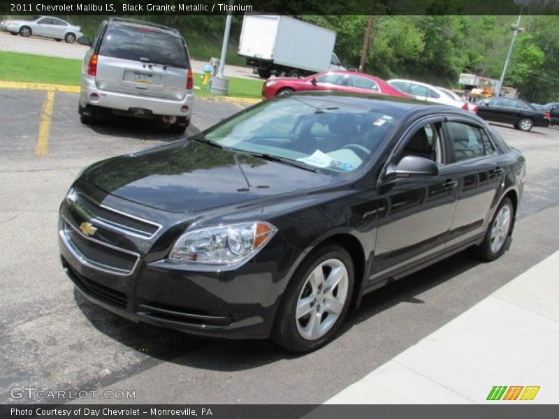 Black Granite Metallic / Titanium 2011 Chevrolet Malibu LS