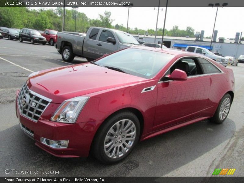 Crystal Red Tintcoat / Ebony/Ebony 2012 Cadillac CTS 4 AWD Coupe
