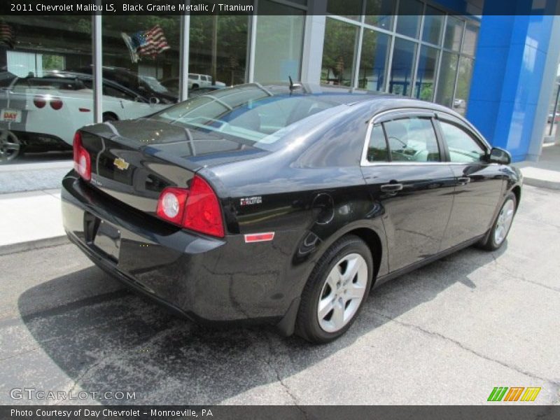 Black Granite Metallic / Titanium 2011 Chevrolet Malibu LS