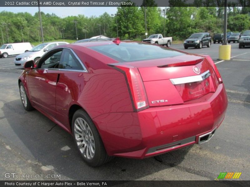 Crystal Red Tintcoat / Ebony/Ebony 2012 Cadillac CTS 4 AWD Coupe