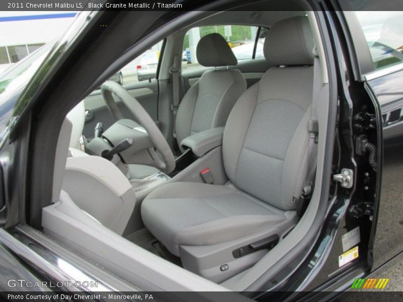 Black Granite Metallic / Titanium 2011 Chevrolet Malibu LS