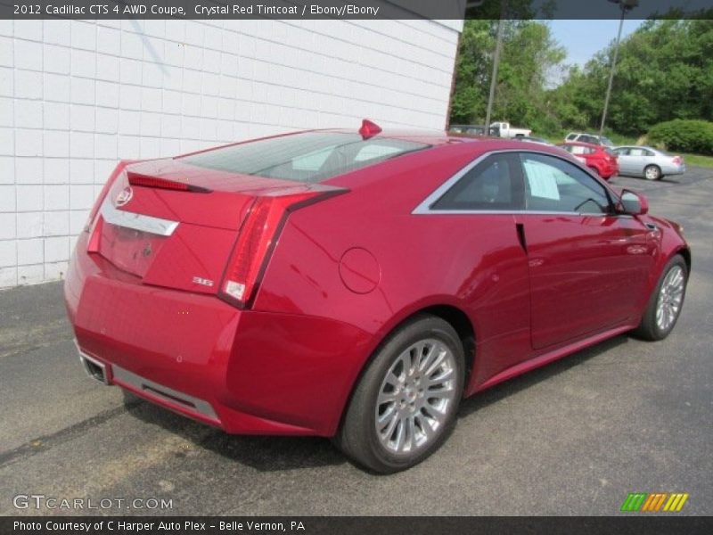 Crystal Red Tintcoat / Ebony/Ebony 2012 Cadillac CTS 4 AWD Coupe