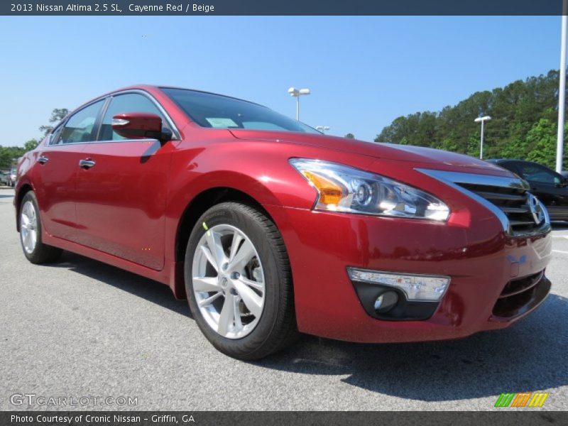 Cayenne Red / Beige 2013 Nissan Altima 2.5 SL