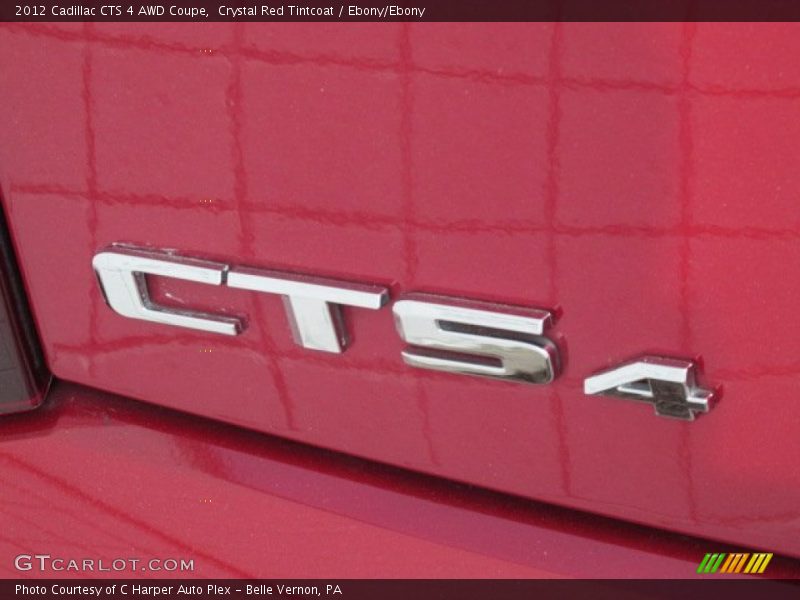 Crystal Red Tintcoat / Ebony/Ebony 2012 Cadillac CTS 4 AWD Coupe
