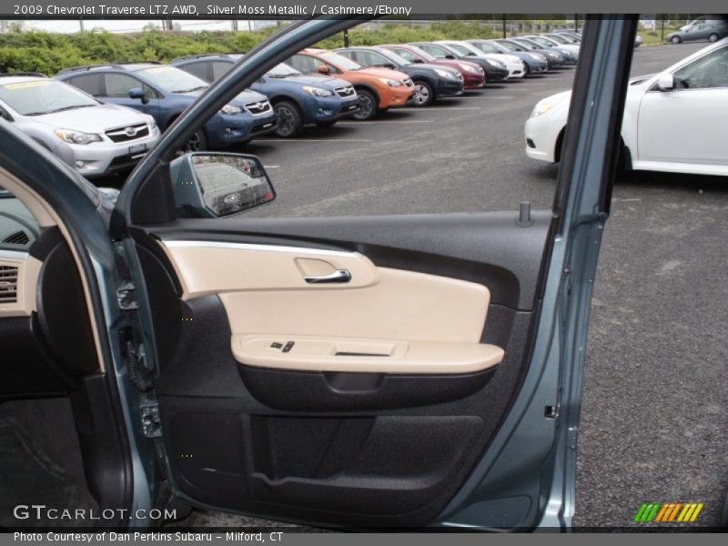 Silver Moss Metallic / Cashmere/Ebony 2009 Chevrolet Traverse LTZ AWD