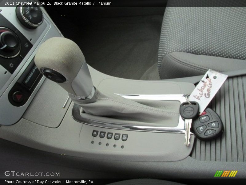 Black Granite Metallic / Titanium 2011 Chevrolet Malibu LS