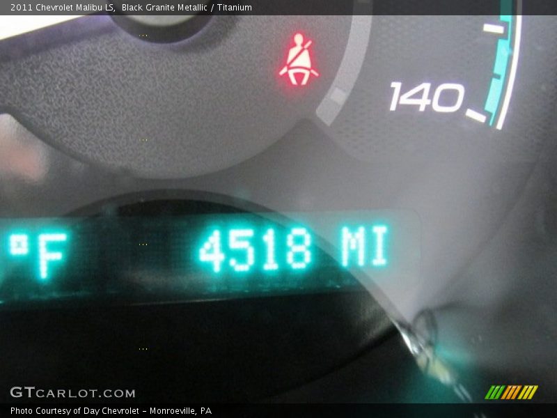 Black Granite Metallic / Titanium 2011 Chevrolet Malibu LS