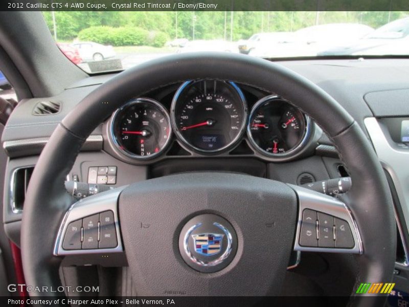 Crystal Red Tintcoat / Ebony/Ebony 2012 Cadillac CTS 4 AWD Coupe
